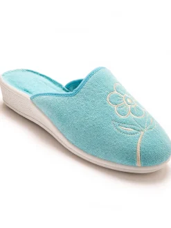 Femme Pédiconfort Mules fermées brodées