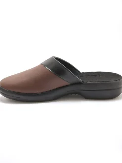 Homme Pédiconfort Mules mixtes cuir intérieur éponge