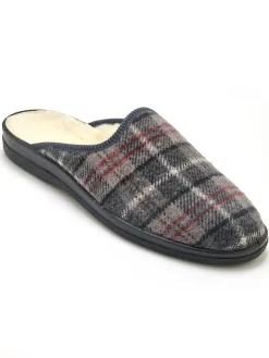 Homme Pédiconfort Mules mixtes fourrées laine majoritaire