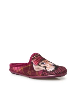 Femme Pédiconfort Mules motif chat ou chien