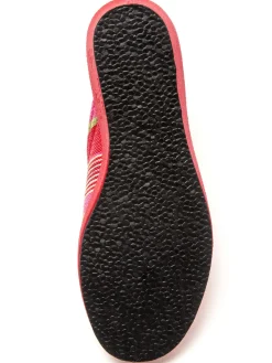 Femme Pédiconfort Mules rayées grande largeur