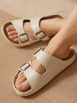 Femme Pédiconfort Mules réflexologie extra larges