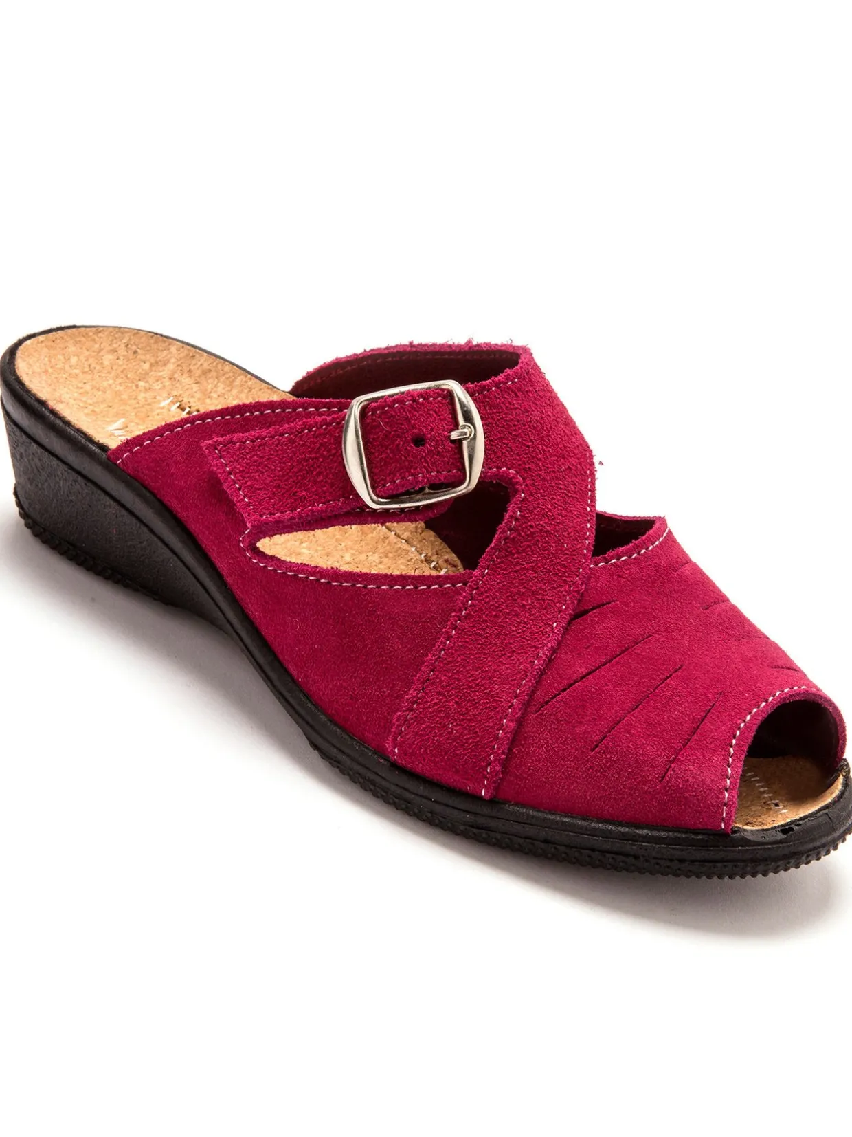 Femme Pédiconfort Mules réglables intérieur liège