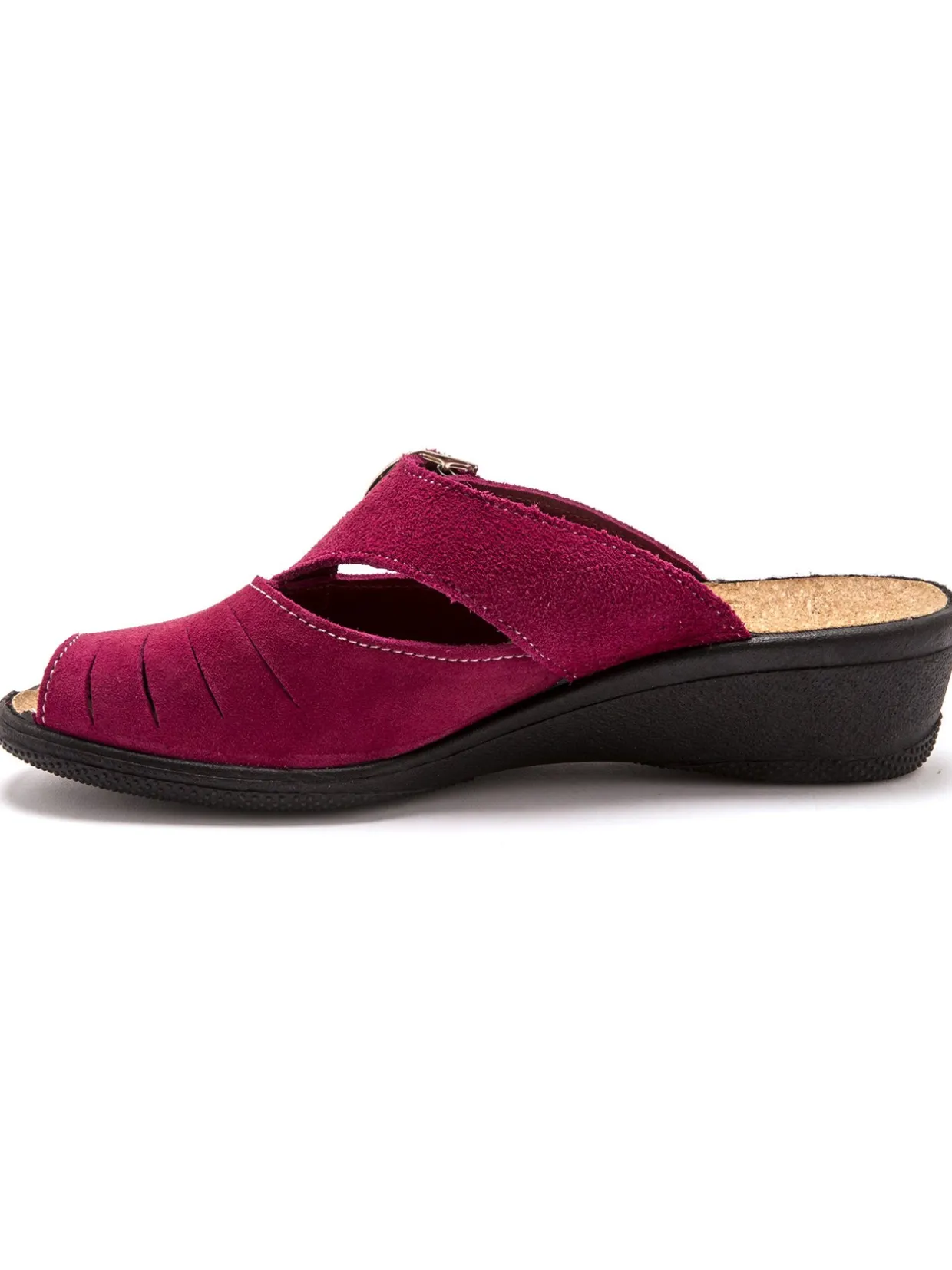 Femme Pédiconfort Mules réglables intérieur liège