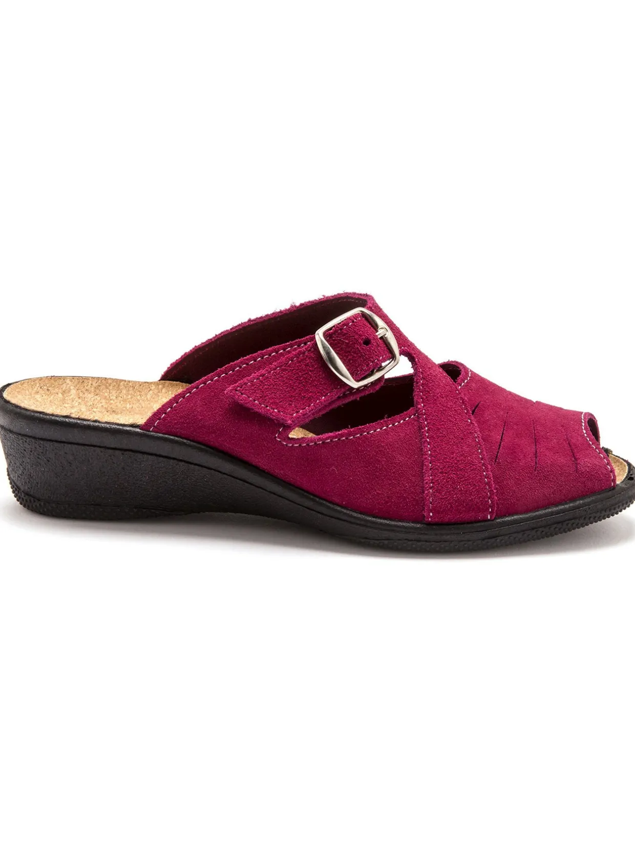 Femme Pédiconfort Mules réglables intérieur liège