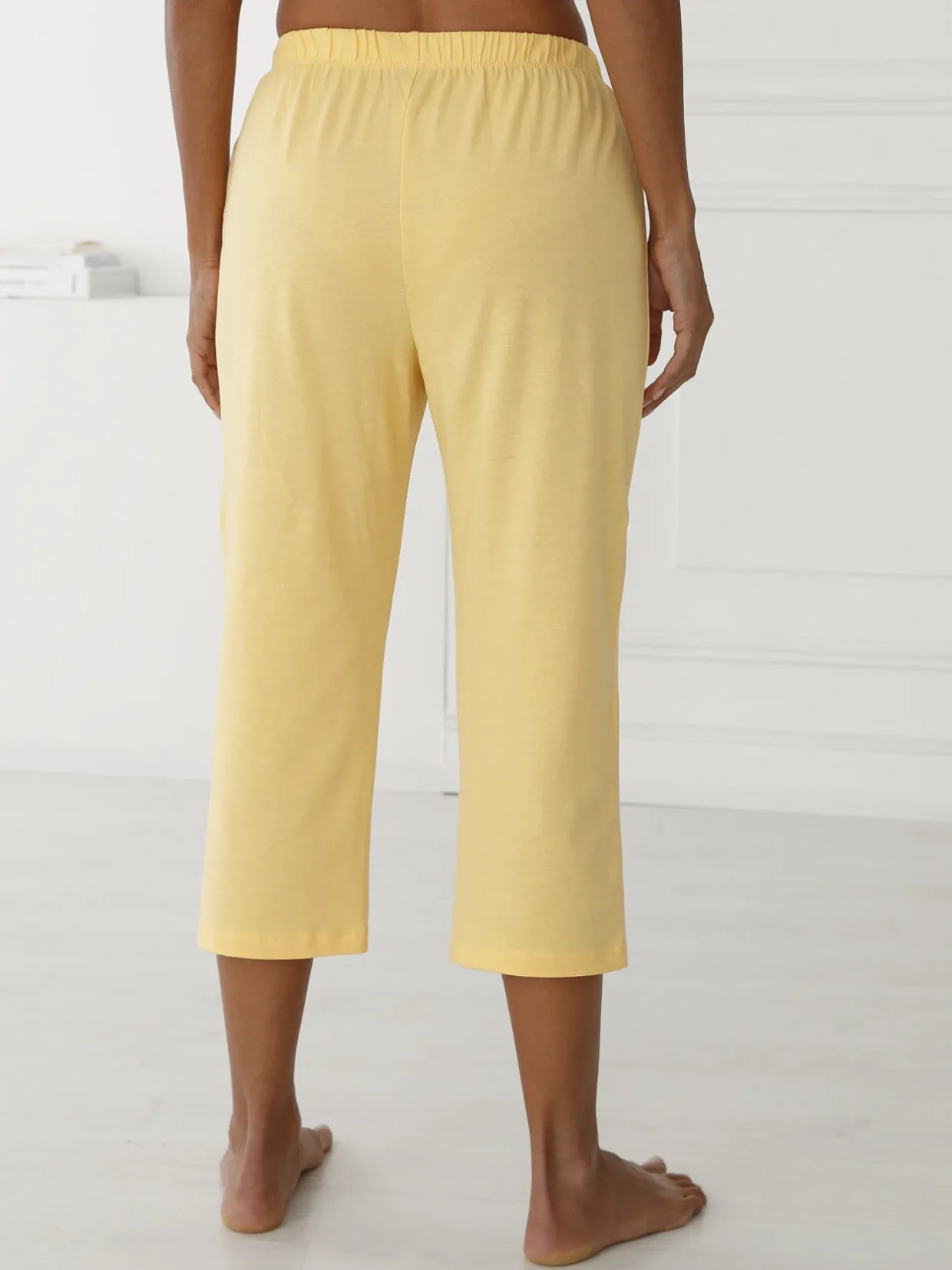 Daxon Pantacourt de pyjama jersey pur coton