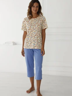 Daxon Pantacourt de pyjama jersey pur coton