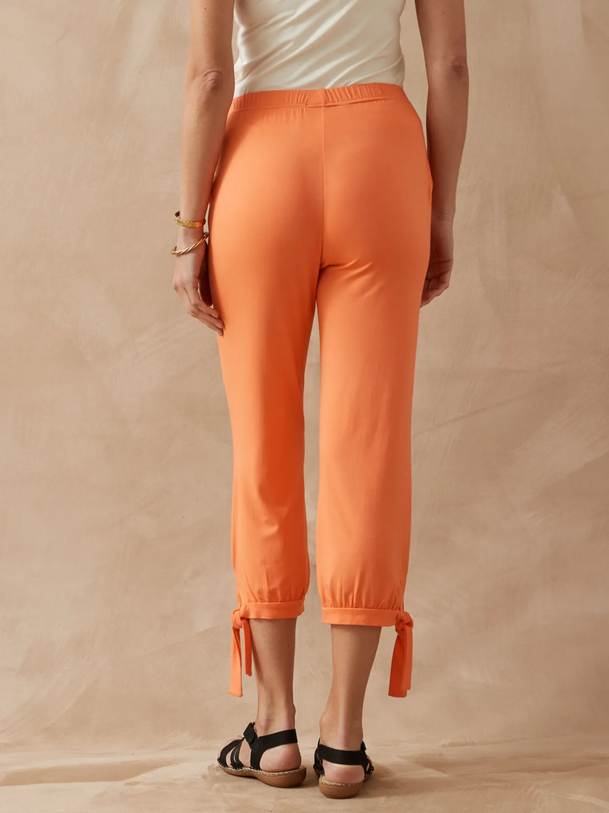 Femme Daxon Pantacourt en maille style sarouel