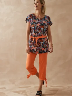 Femme Daxon Pantacourt en maille style sarouel