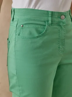 Femme Daxon Pantacourt élastiqué en gabardine