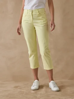 Femme Daxon Pantacourt élastiqué en gabardine