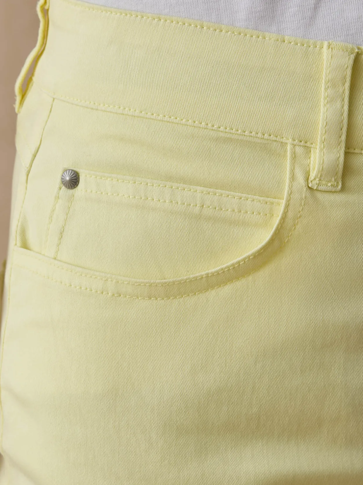 Femme Daxon Pantacourt élastiqué en gabardine