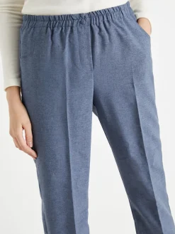 Femme Daxon Pantacourt élastiqué entrejambe 60cm