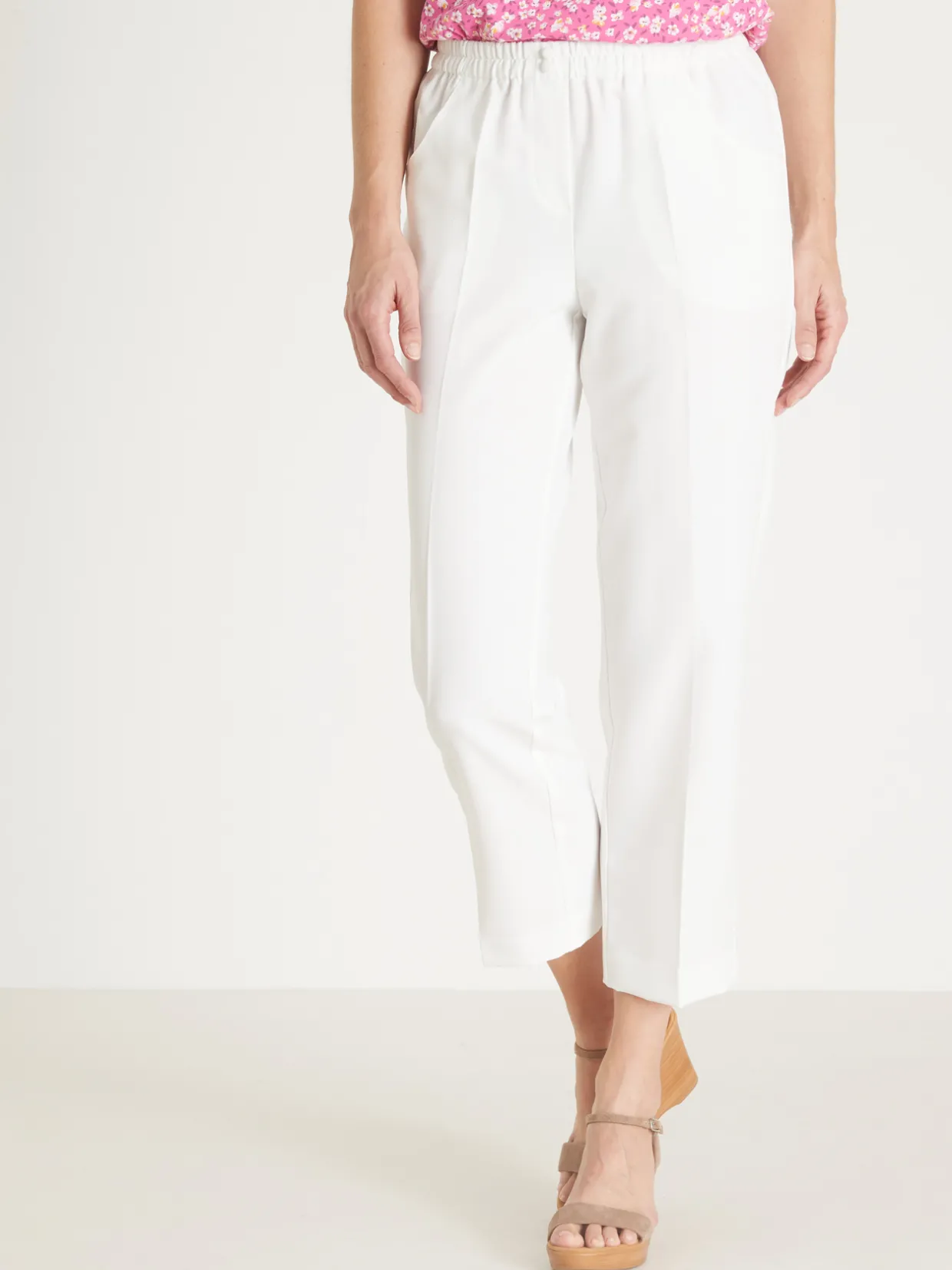 Femme Daxon Pantacourt élastiqué entrejambe 60cm