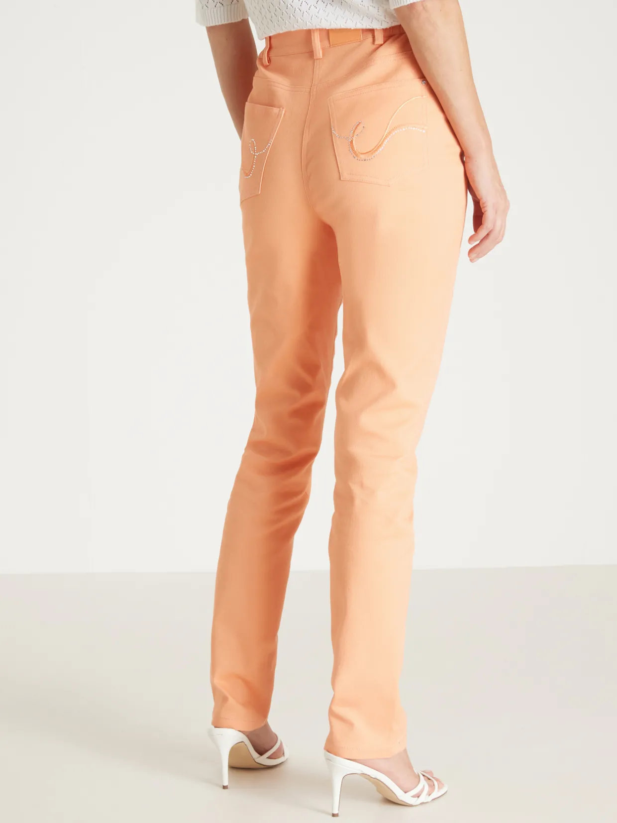 Femme Daxon Pantalon 5 poches coupe droite