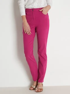 Femme Daxon Pantalon 5 poches coupe droite