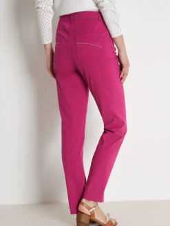 Femme Daxon Pantalon 5 poches coupe droite