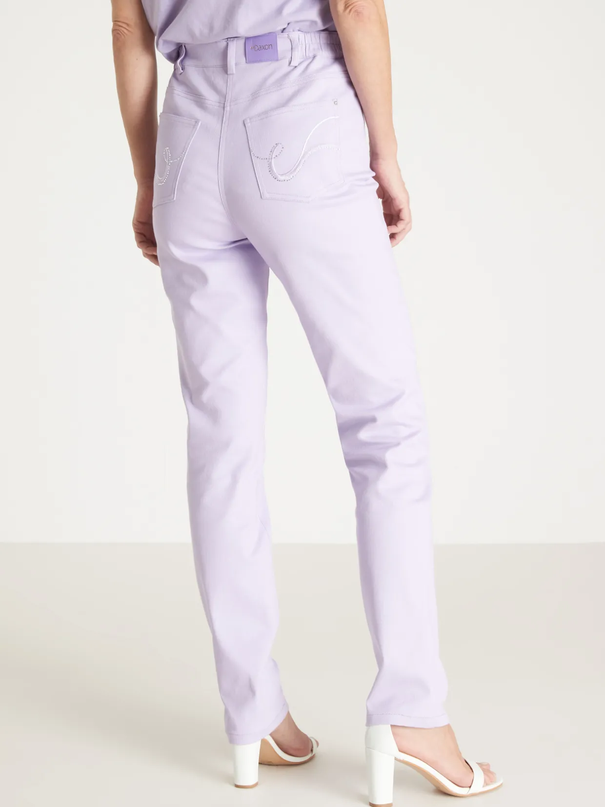 Femme Daxon Pantalon 5 poches coupe droite