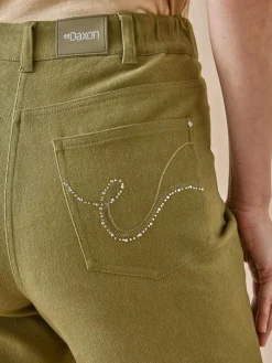 Femme Daxon Pantalon 5 poches coupe droite