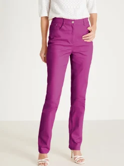 Femme Daxon Pantalon 5 poches coupe droite