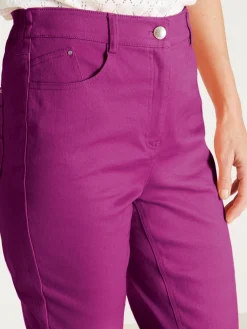 Femme Daxon Pantalon 5 poches coupe droite