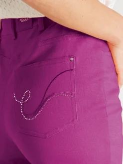 Femme Daxon Pantalon 5 poches coupe droite