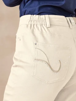 Femme Daxon Pantalon 5 poches taille haute