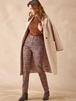 Femme Daxon Pantalon 5 poches taille haute