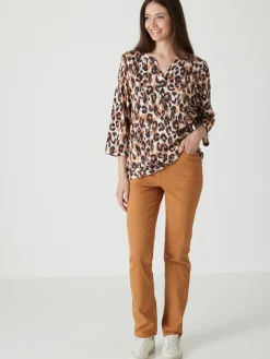 Femme Daxon Pantalon 5 poches taille haute