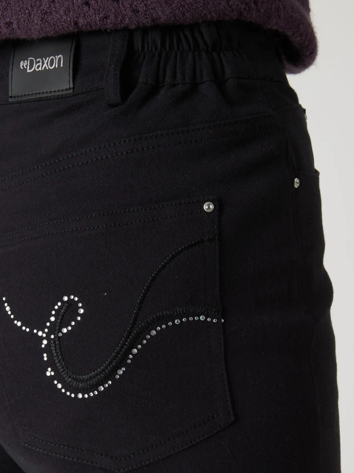 Femme Daxon Pantalon 5 poches taille haute