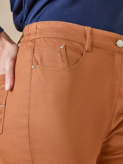 Femme Daxon Pantalon 5 poches taille haute