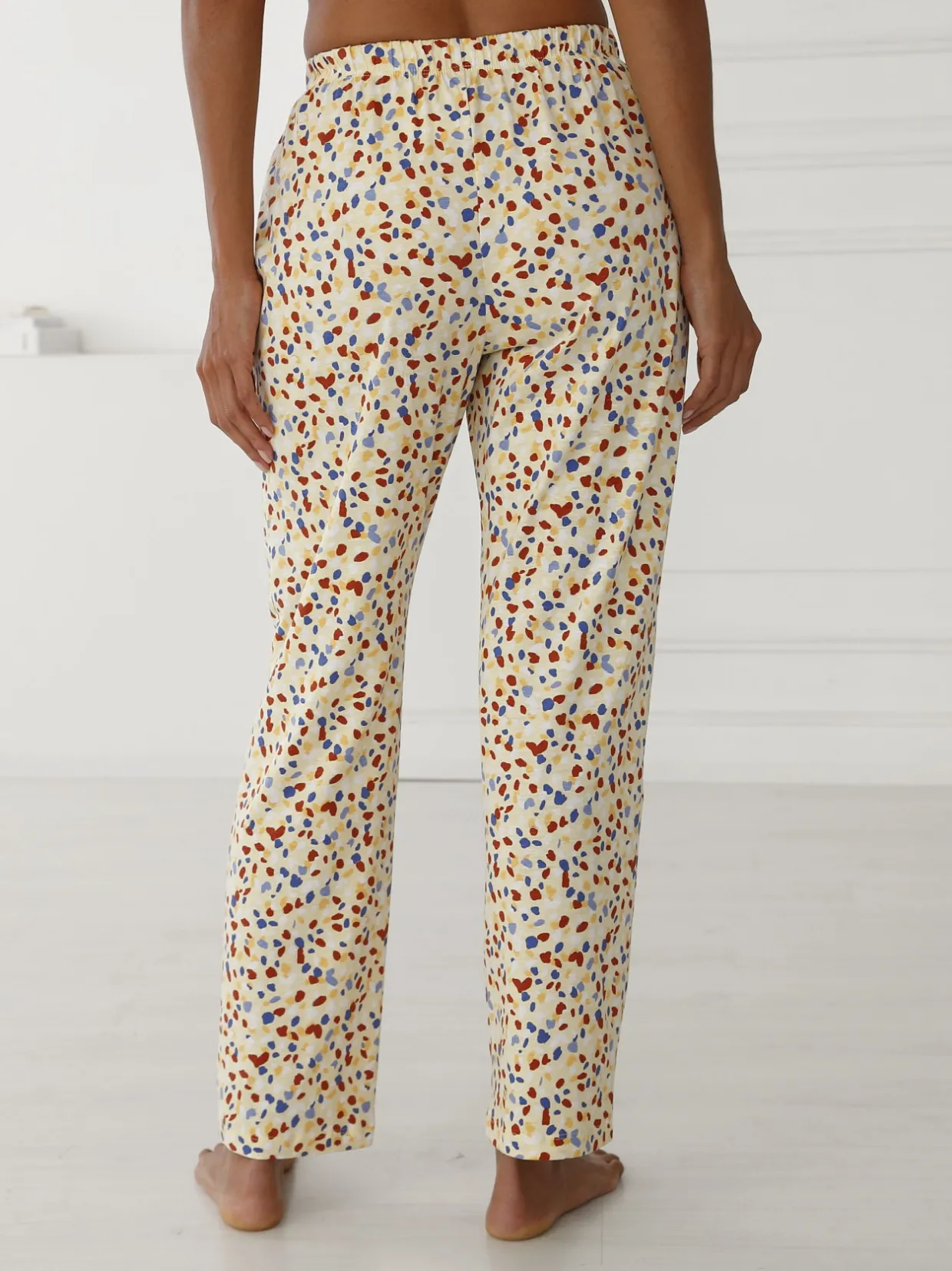 Daxon Pantalon de pyjama jersey pur coton