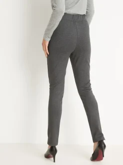 Femme Daxon Pantalon droit élastiqué maille milano