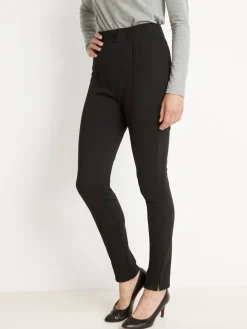 Femme Daxon Pantalon droit élastiqué maille milano