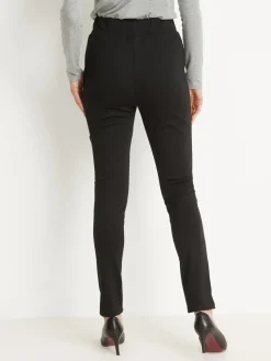 Femme Daxon Pantalon droit élastiqué maille milano