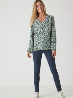 Femme Daxon Pantalon droit élastiqué maille milano