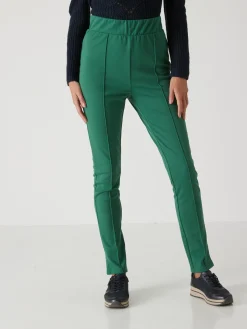 Femme Daxon Pantalon droit élastiqué maille milano