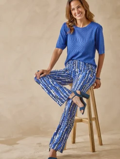 Femme Daxon Pantalon en crêpe fluide