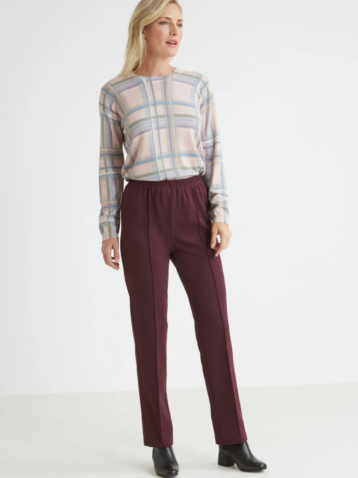 Femme Daxon Pantalon en maille stature + d'1,60m