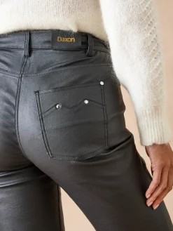 Femme Daxon Pantalon enduit taille haute