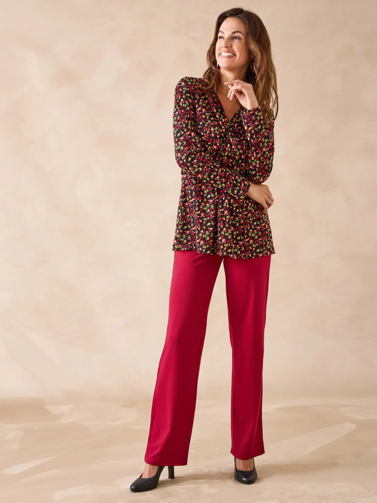 Femme Daxon Pantalon entièrement élastiqué en maille