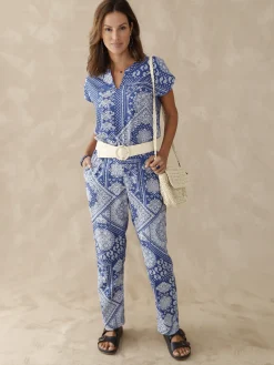 Femme Daxon Pantalon fluide entièrement élastiqué