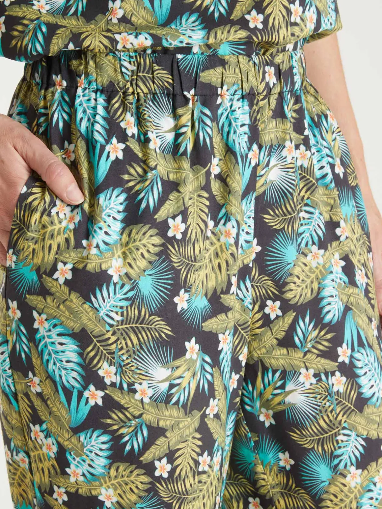 Femme Daxon Pantalon fluide entièrement élastiqué