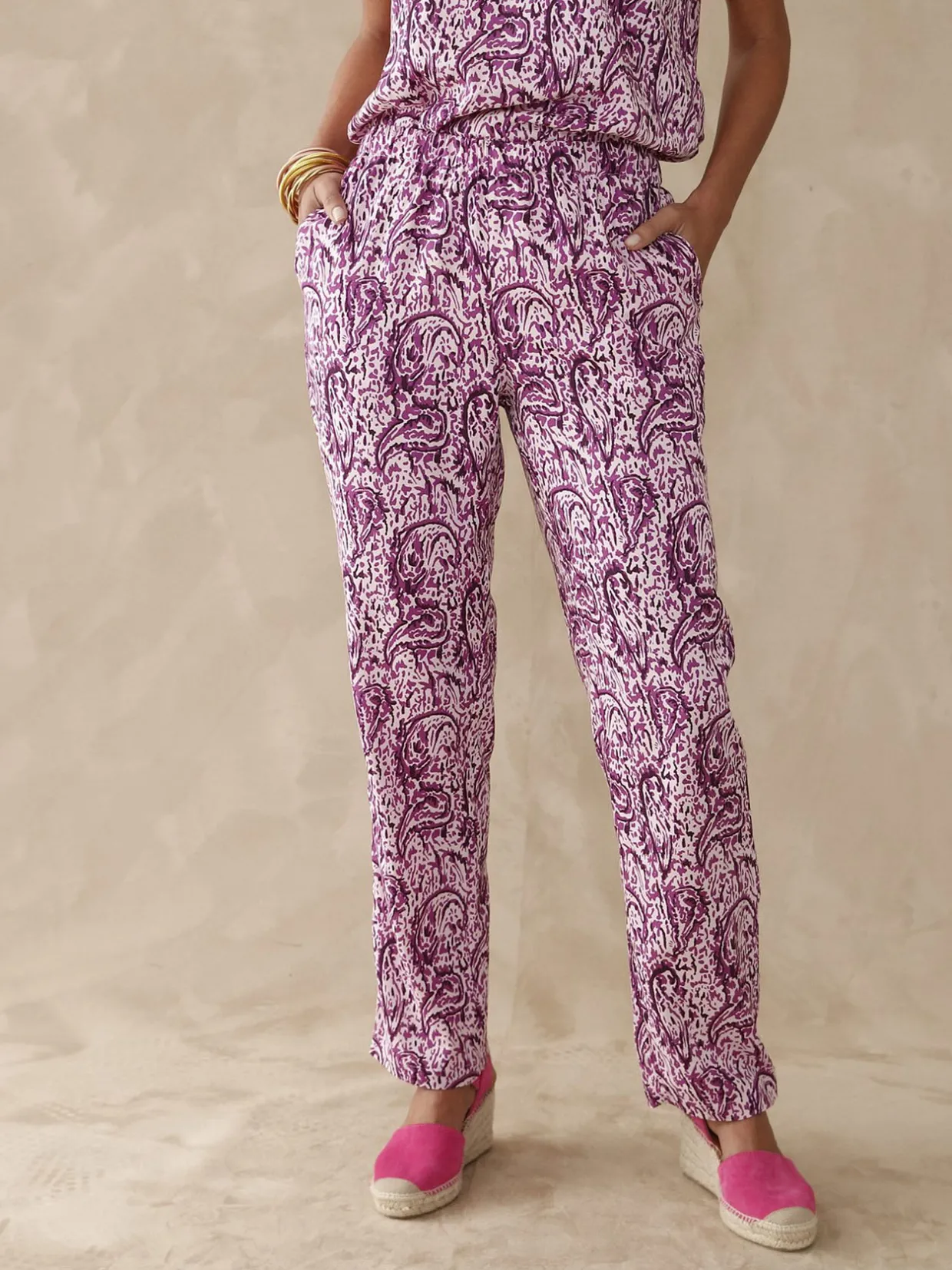 Femme Daxon Pantalon fluide entièrement élastiqué