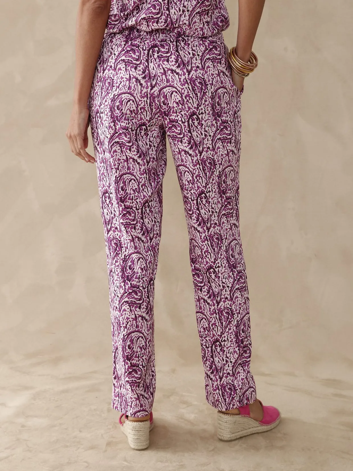 Femme Daxon Pantalon fluide entièrement élastiqué