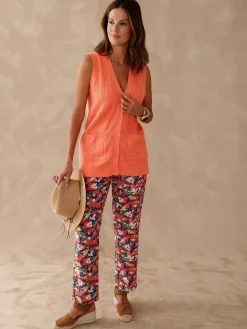 Femme Daxon Pantalon fluide entièrement élastiqué