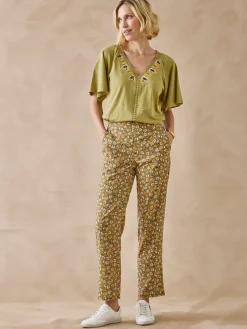 Femme Daxon Pantalon fluide élastiqué