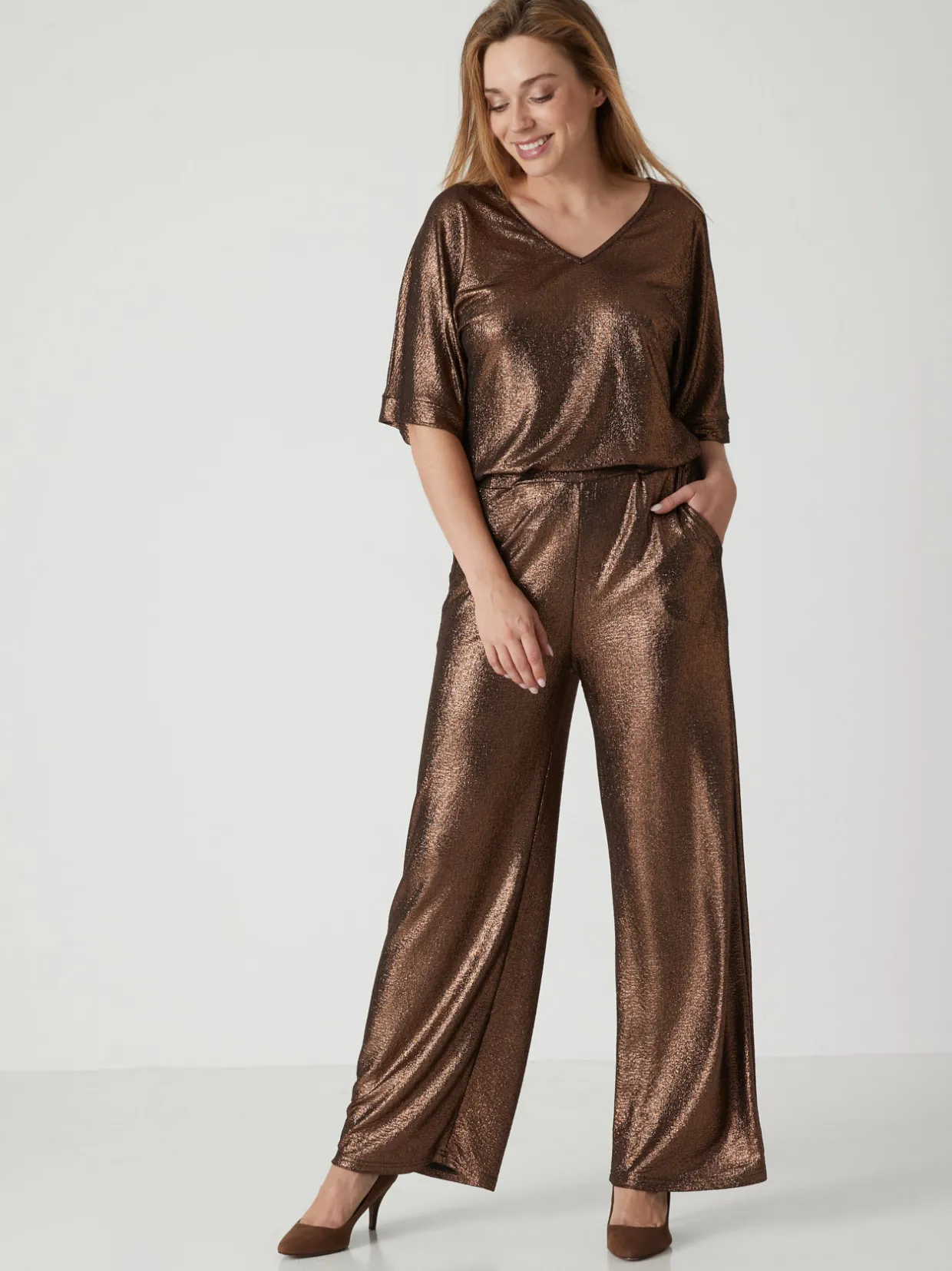 Femme Daxon Pantalon irisé élastiqué