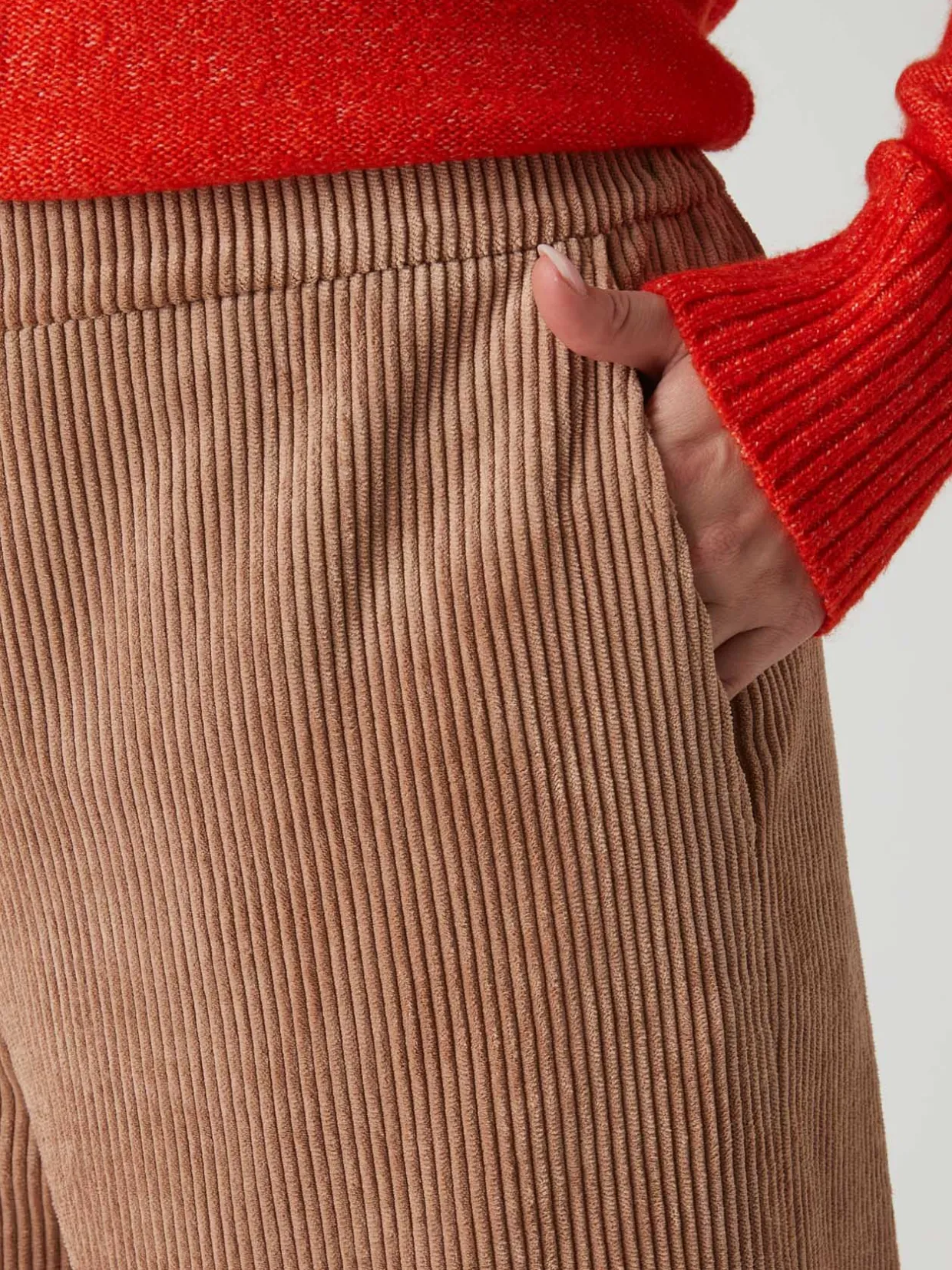 Femme Daxon Pantalon large velours côtelé