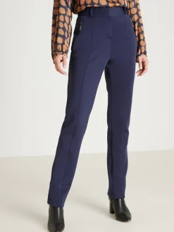Femme Daxon Pantalon élastiqué dos maille satinée